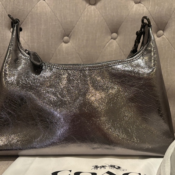 Coach Juliet Pewter Glazed Shoulder Bag - Picture 2 of 6